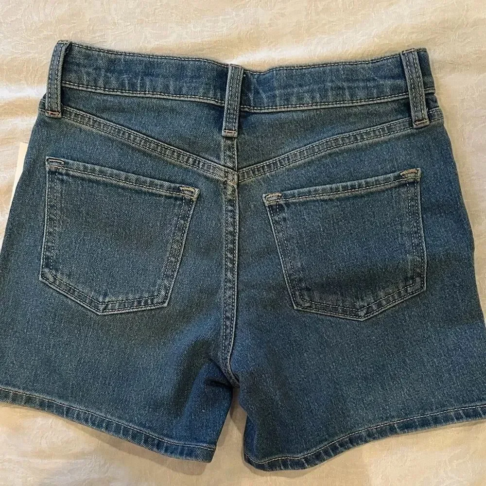 Old Navy Kids Blue Denim Jeans Shorts High Rise Size 12
